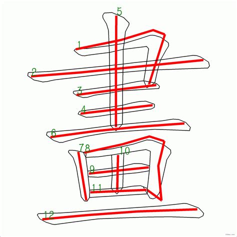 12劃中文字|全字筆畫為12的漢字